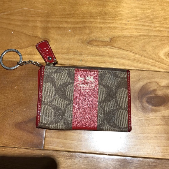 Zipper key chain/card holder